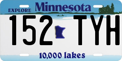 MN license plate 152TYH