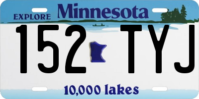 MN license plate 152TYJ
