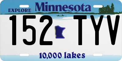 MN license plate 152TYV