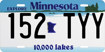 MN license plate 152TYY