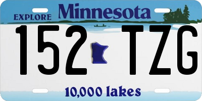 MN license plate 152TZG