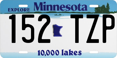 MN license plate 152TZP