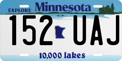 MN license plate 152UAJ