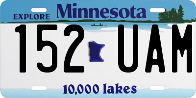 MN license plate 152UAM
