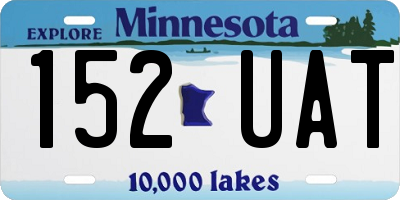 MN license plate 152UAT