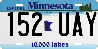 MN license plate 152UAY