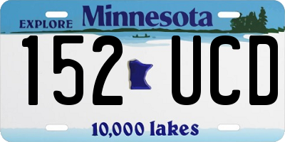 MN license plate 152UCD