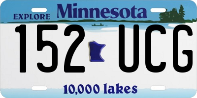 MN license plate 152UCG