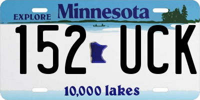 MN license plate 152UCK