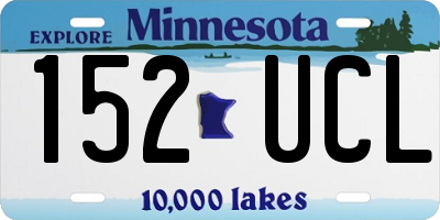 MN license plate 152UCL
