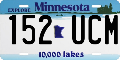 MN license plate 152UCM