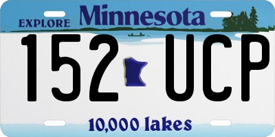 MN license plate 152UCP