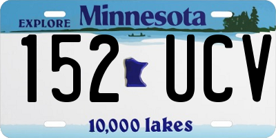 MN license plate 152UCV