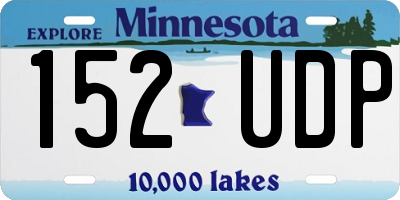 MN license plate 152UDP