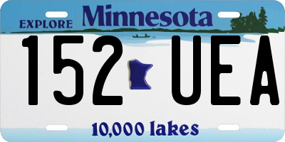MN license plate 152UEA