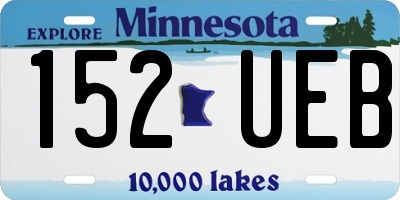 MN license plate 152UEB