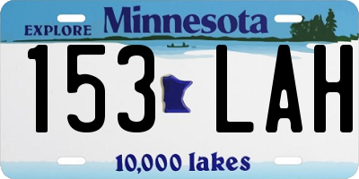 MN license plate 153LAH