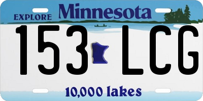 MN license plate 153LCG