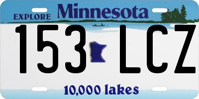 MN license plate 153LCZ