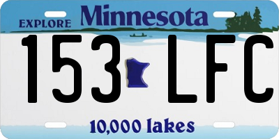 MN license plate 153LFC