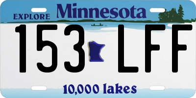 MN license plate 153LFF
