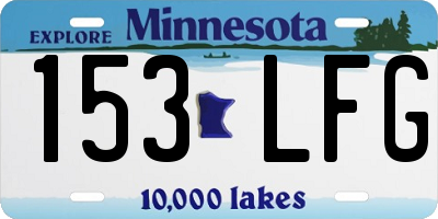 MN license plate 153LFG