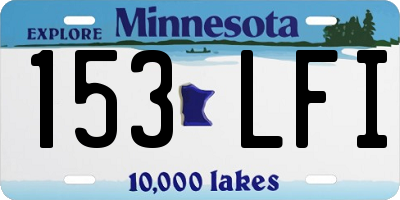 MN license plate 153LFI