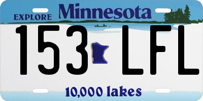 MN license plate 153LFL