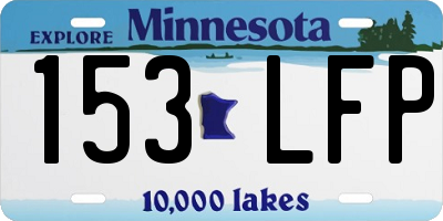 MN license plate 153LFP