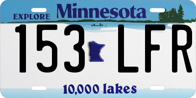 MN license plate 153LFR