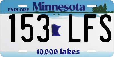 MN license plate 153LFS