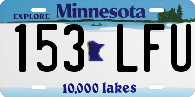 MN license plate 153LFU