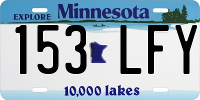 MN license plate 153LFY