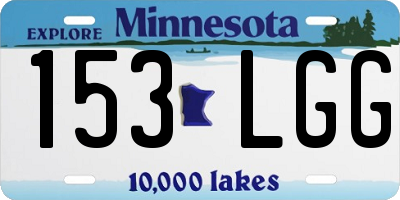 MN license plate 153LGG