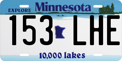MN license plate 153LHE