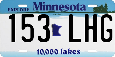 MN license plate 153LHG