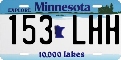 MN license plate 153LHH