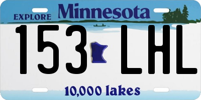 MN license plate 153LHL