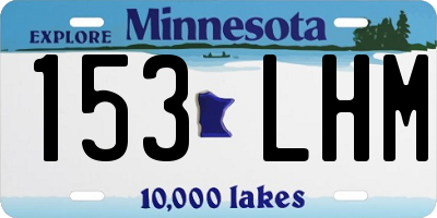 MN license plate 153LHM