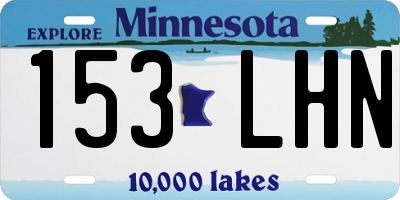 MN license plate 153LHN