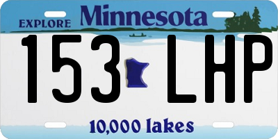 MN license plate 153LHP