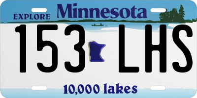 MN license plate 153LHS