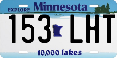 MN license plate 153LHT