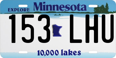 MN license plate 153LHU