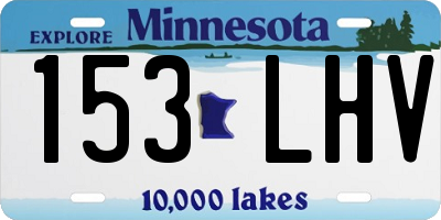 MN license plate 153LHV