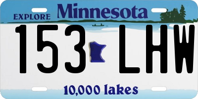 MN license plate 153LHW