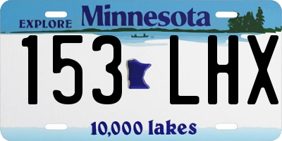 MN license plate 153LHX