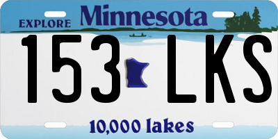 MN license plate 153LKS