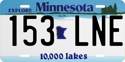 MN license plate 153LNE