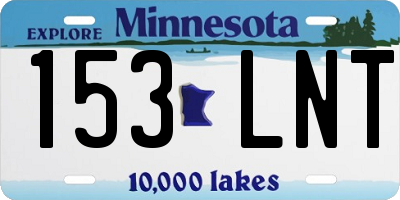 MN license plate 153LNT